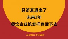 經濟衰退來了，未來3年餐飲企業該怎樣存活下去？